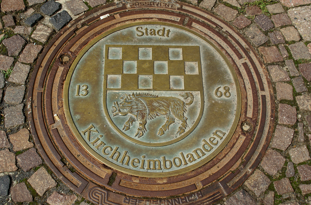 Kirchheimbolanden, Neue Allee, Kanaldeckel (manhole cover)