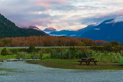 View from Haast River Holiday Park, Haast, West Coast