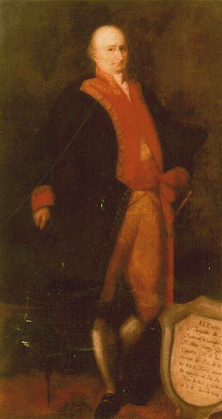 Joaquín del Pino Sánchez de Rozas Romero y Negrete,  Presidente de la Audiencia de Chile (1790-1795) y Gobernador de Chile    desempeñándose entre 1799 y 1801.