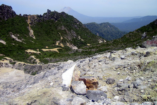 volcano landscape rock mountain
