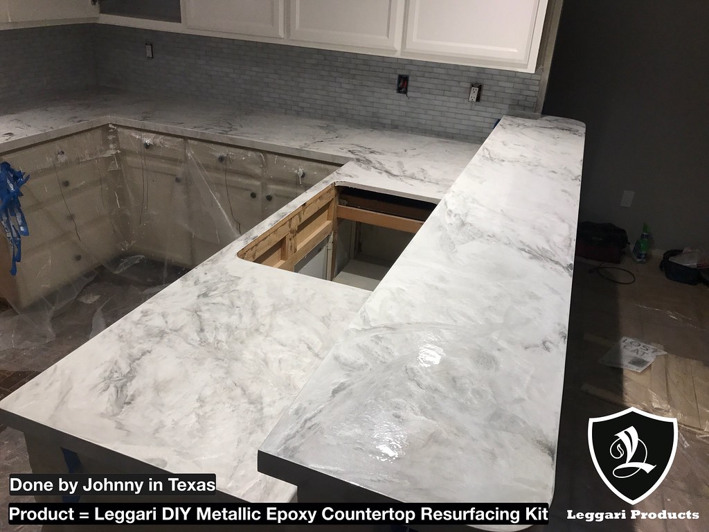 Diy White Marble Countertop Kits Right Over Your Exis Flickr
