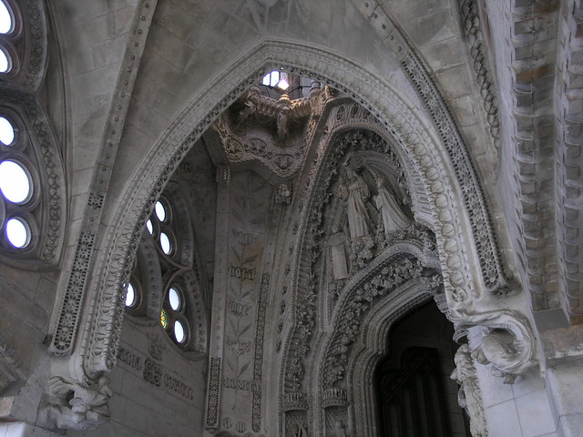 Barcelona Sagrada Familia inside detail