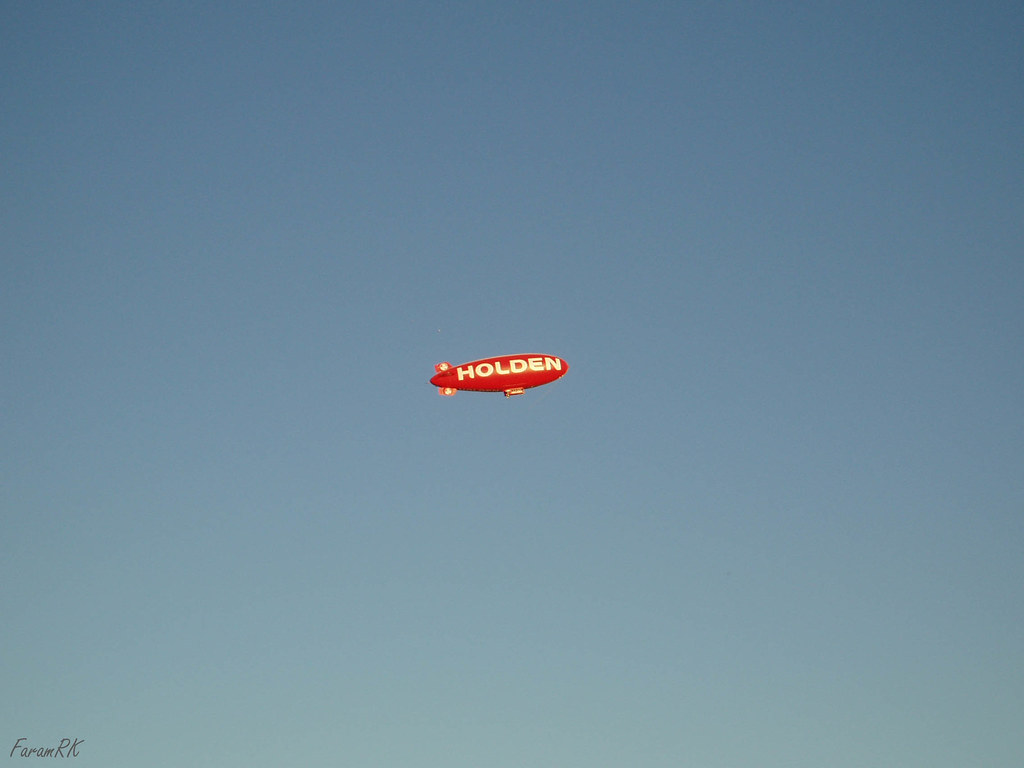 Holden, American Blimp A-170 over Mawson Lakes, Adelaide