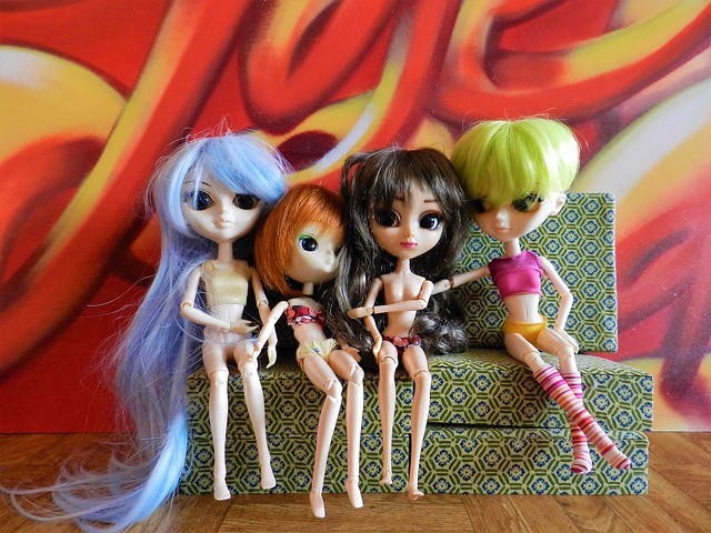 Fun with dolls in summer