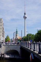St. Marienkirche (St Mary's Church) and the Berliner Fernsehturm (Television Tower)