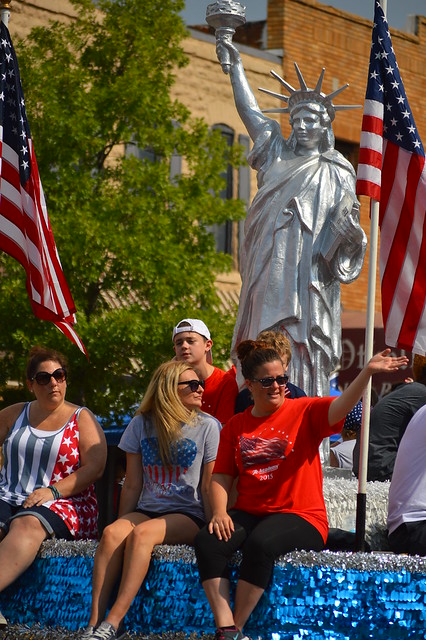 Riding with Miss Liberty