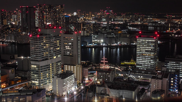 Tokyo water front night view