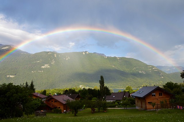 Rainbow across Lac Annecy