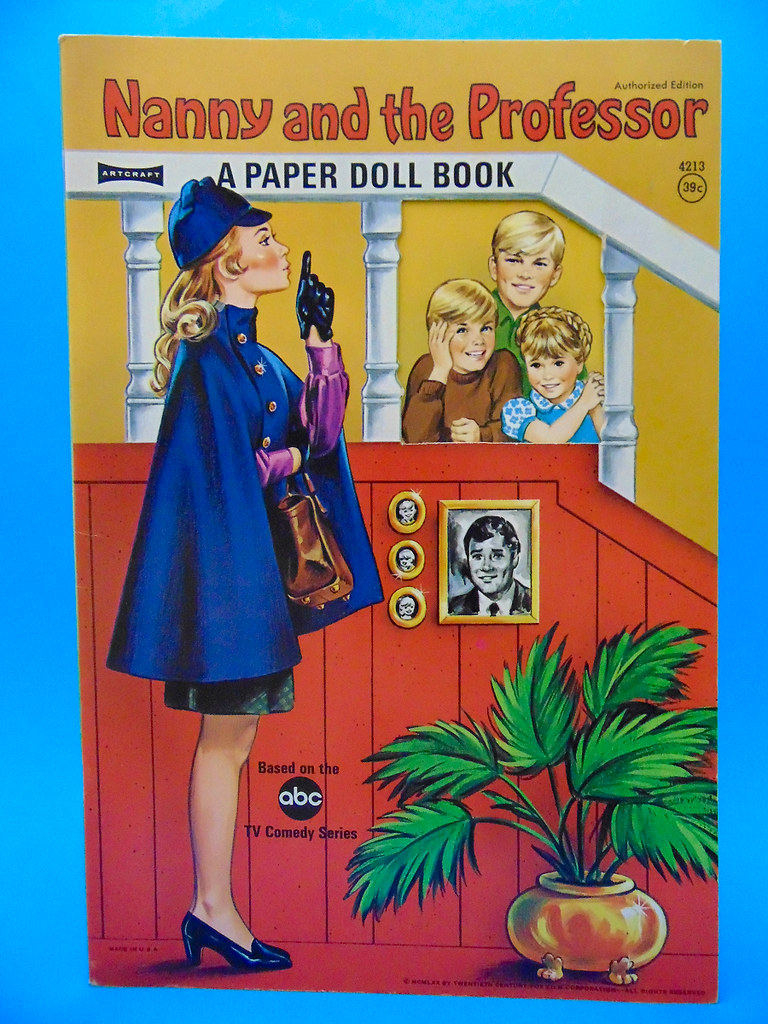 Details about   1970 Artcraft NANNY AND THE PROFESSOR PAPER DOLL Activity Book Un-cut 