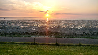 Friesland sunset on the Wattenmeer