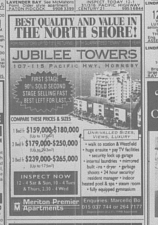 Jubilee Towers June 22 1996 SMH 11RE