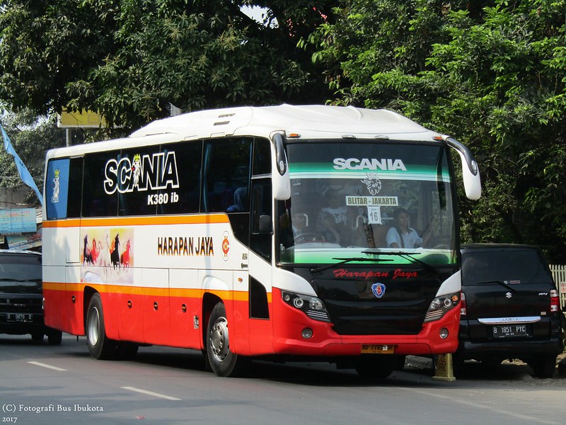 Harapan Jaya Blitar - Jakarta | Scania K380iB | Tentrem Scorpion King