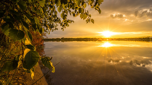 Riedsee by buchsammy, Sonnenuntergang am Riedsee.....2017 bitzer buchsammy hüfingen landschaft ralf riedsee september sony
