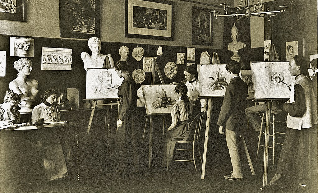 A class in painting, Central High School Wash DC - 1899 | Flickr