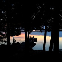Sunset at the cabin