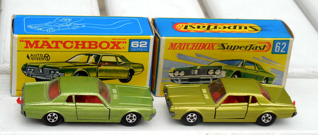 Repro Box Matchbox Superfast Nr.39 1968 Mercury Cougar neue Box 