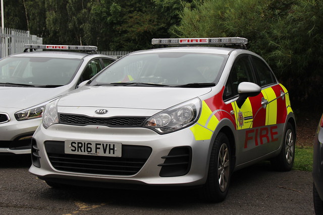Scottish Fire And Rescue Kia Rio Officers Car