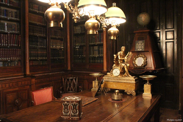 Madrid, palais Cerralbo : la bibliothèque