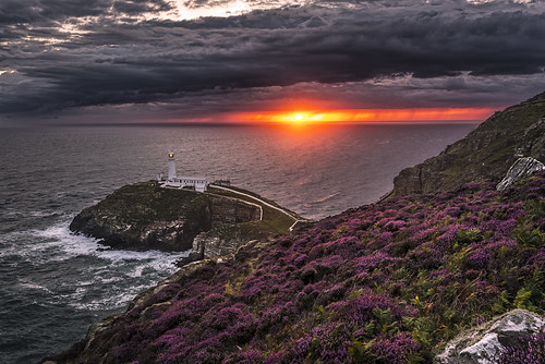 sunset anglesey south stack