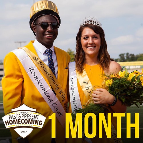 Let the countdown to Homecoming 2017 begin! Join us on campus Sept. 29 – Oct 1, 2017 for a host of fun activities. Check out the schedule of events and register today at http://ift.tt/2wfn2dC. #GoValpo