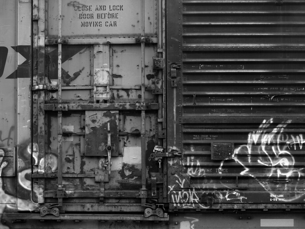 Boxcar Door | The rusted and worn door on the side of a boxc… | Dave ...