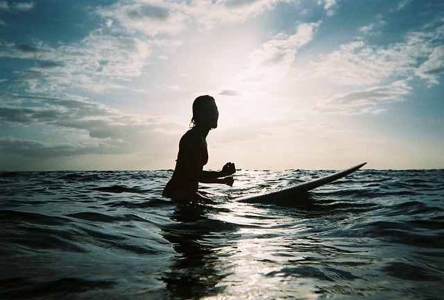Surfing Silhouette | Taken with a FujiFilm waterproof dispos… | Eivind ...
