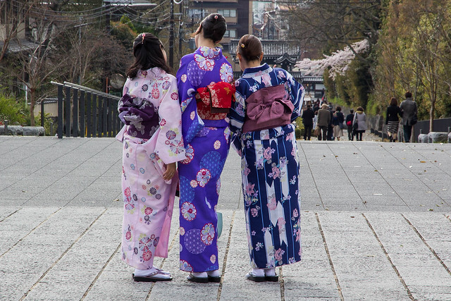 Kimonos in Kyoto
