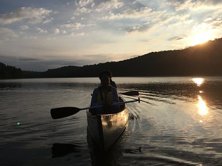 Canoeing at Holliday Lake State Park