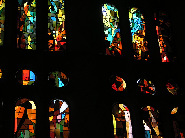 Barcelona Sagrada Familia stained glass