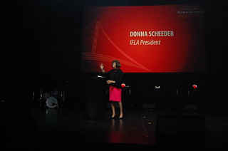 Donna Scheeder, IFLA President at the Opening Session | by IFLA HQ