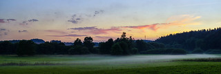 Fog and sunset - Upper Franconia, Germany