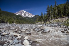 Mount Rainier and the Nisqually River