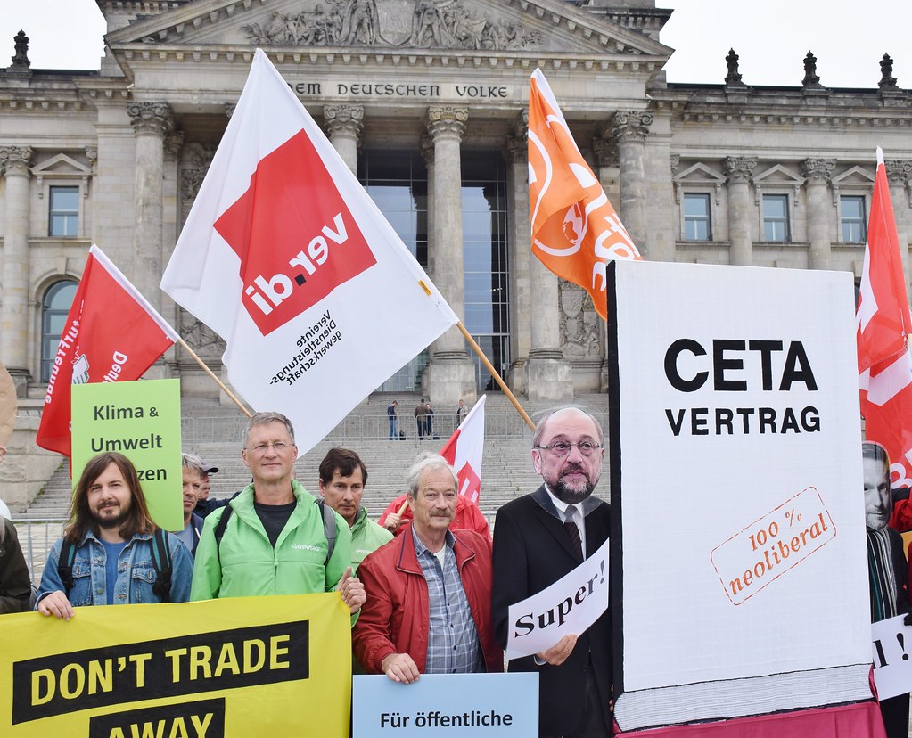 08.09.17: Protest vor dem Bundestag: CETA stoppen – Für einen gerechten Welthandel!