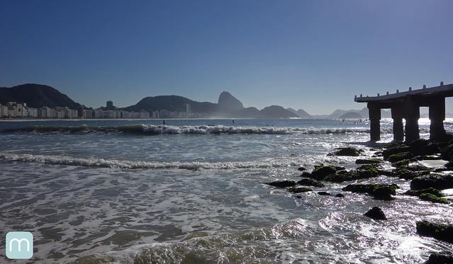 Praia de Copacabana no Rio de Janeiro