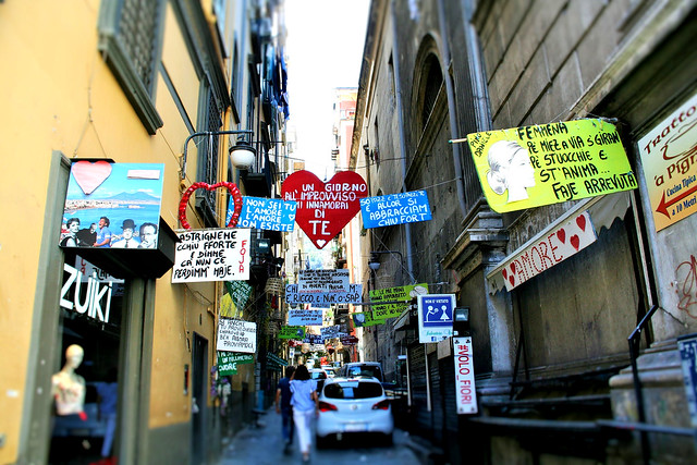 Quartieri spagnoli Napoli-Italia