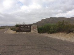 Big Bend National Park sign 1