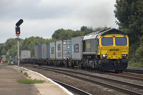 66587 at Leamington Spa | 66587 pulls its train into Leaming… | Flickr