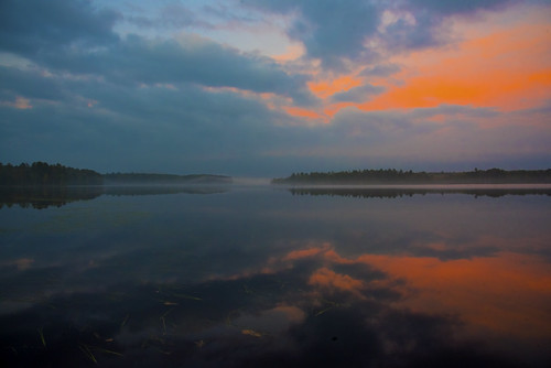 Sunset Reflections by wplynn, sunset on Fourth Lake of the Moen Lake chainrhinelander wisconsin oneida county moenlakechain fourth