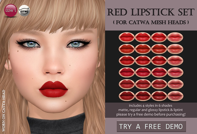 Red Lipstick Set Catwa (for FLF)