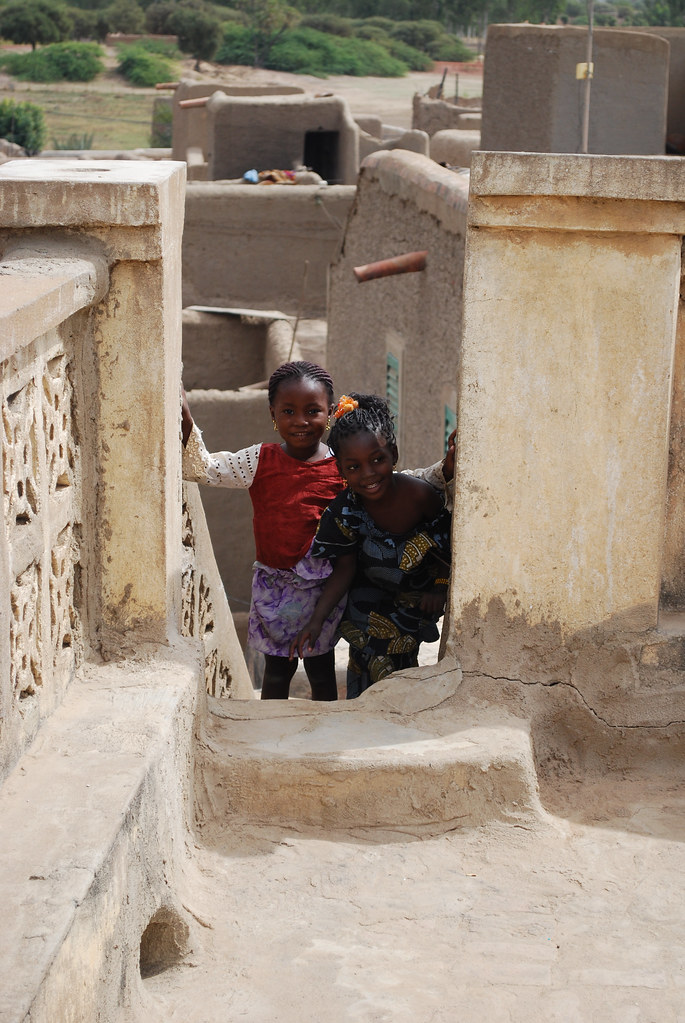 Children in the village, Africa.