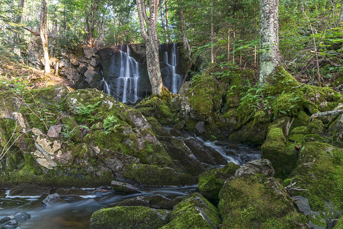 waterfall waterfalls wisconsin midwest usa falls summer rocks woods forest trees nikon sigma slik upnorth northwoods north nature landscape