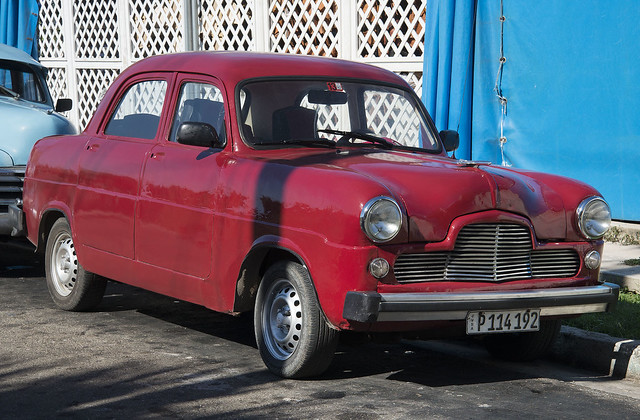 1951 Dark Red Ford Zephyr. Varadero, Cuba
