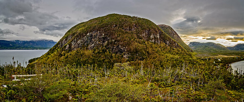 shoreline sunset bay mountains highdynamicrange panorama larkharbor clouds hdr lrhdr weather ocean manipulations scenic lightroomhdr water newfoundland lightroompanorama canada locationrecorded mountain 2391