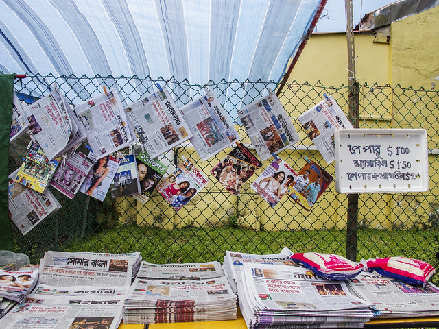 Newspapers and magazines on sale in Little India Singapore 6847