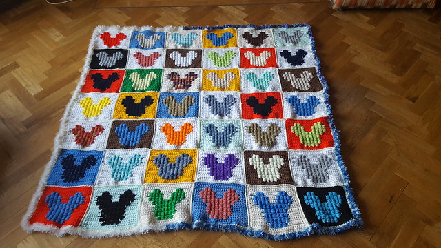 Mickey Mouse scrap blanket for Oliver