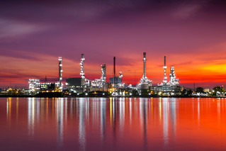 Petrochemical plant area