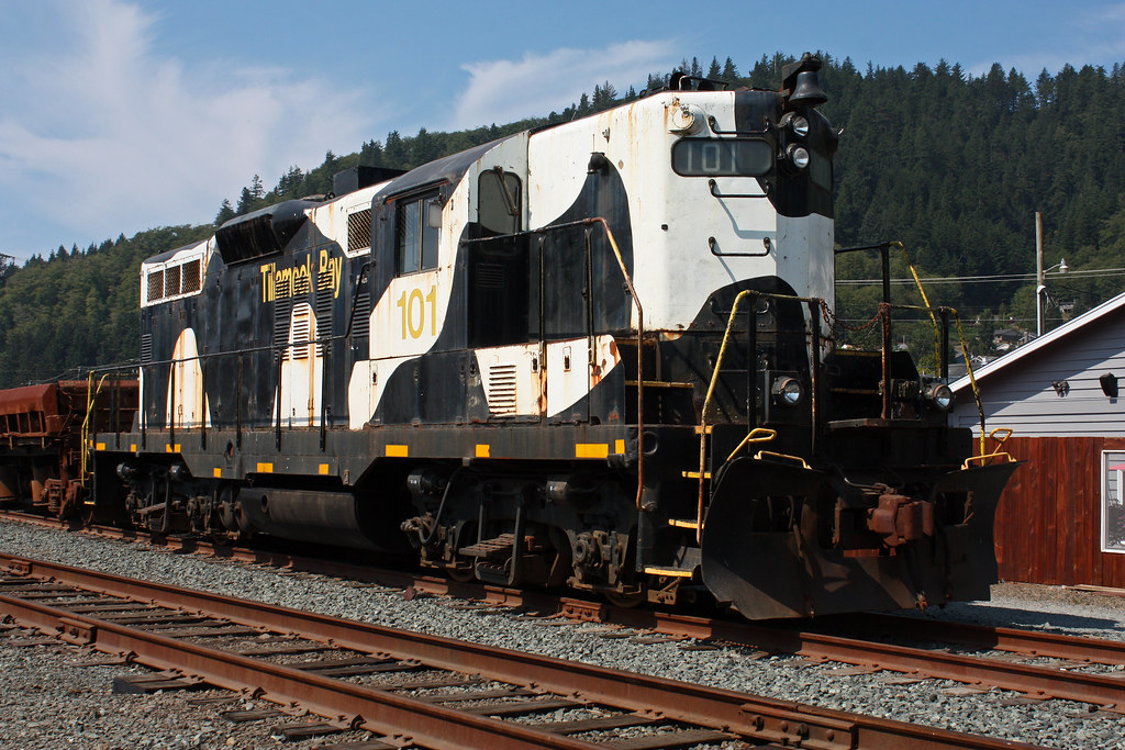 Oregon Coast Scenic Railroad GP-9 #101.  The former Port of Tillamook Bay #101.  Garibaldi Oregon, September 3 2017.