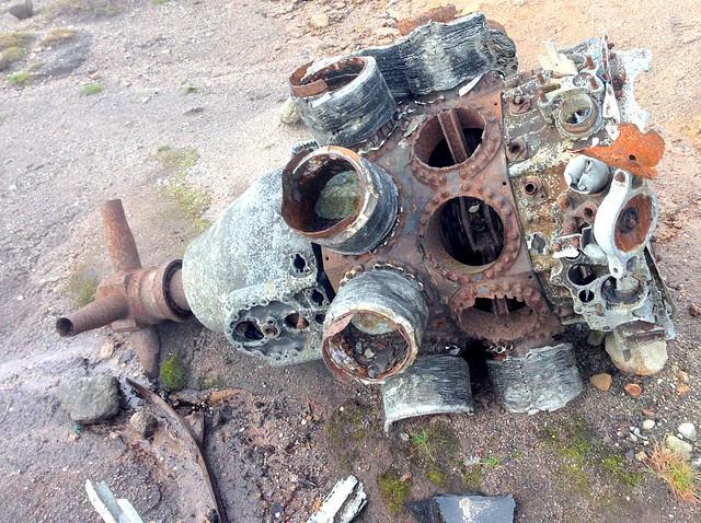 Superfortress crash site relics at Glossop - 4