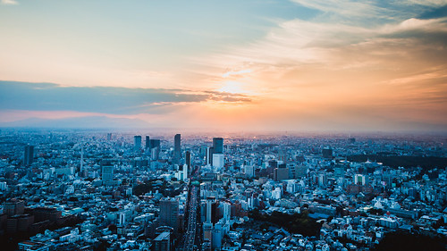 tokyo japan asia canon 60d cityscape color sunset sky buildings