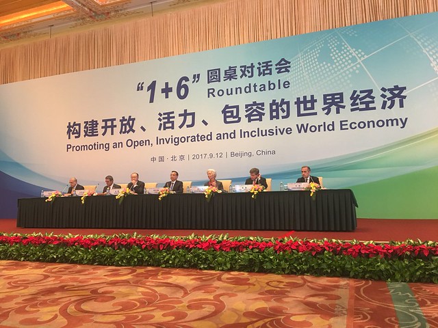 MD at the 1+6 Round Table Dialogue in Beijing on September 12, 2017
